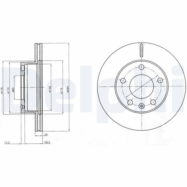 2X Delphi BG4023 Bremsscheibe FüR LDV-image