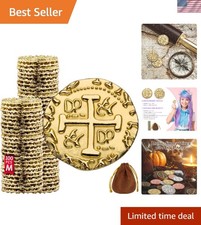 100 Durable Zinc Pirate Coins - Unleash Your Inner Buccaneer for Parties  Games