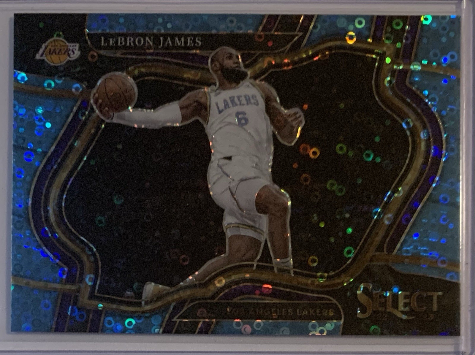 2022 Select Lakers Lebron James Courtside Blue Disco 90/99