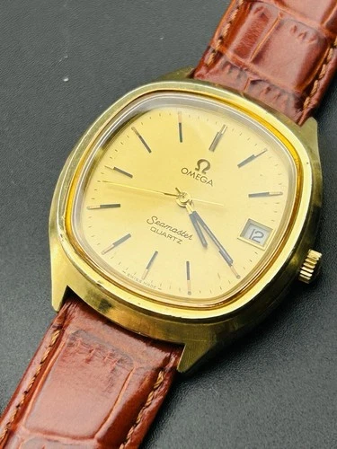 VINTAGE Omega watch  Seamaster Quartz 196.0073 CAL # 1310  WORKING  (y37)