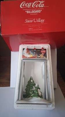 DEPT 56 COCA COLA BILLBOARD 5481-0 SNOW VILLAGE CHRISTMAS