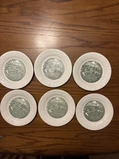 Pastoral by Homer Laughlin Bread & Butter 6 1/2" plates Set Of 6