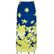Sag Harbor Faux Wrap Skirt Sz 18W Tropical Floral Summer Beach Resort Holiday