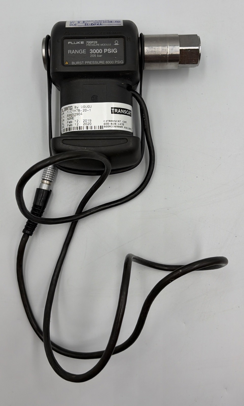 USED FLUKE 700P29 3000 PSIG 205 bar Pressure Module Authentic USA SELLER