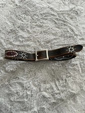 Vintage Studded Leather Belt true vintage