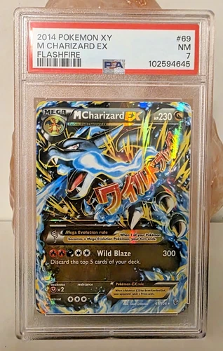 Pokemon M Charizard EX 69/106 XY Flashfire 2014 PSA 7 NM