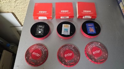 3 Zippo Millenium Series Y2K problem solved-GET BACK TO WORK-GUARANTEED TO WORK