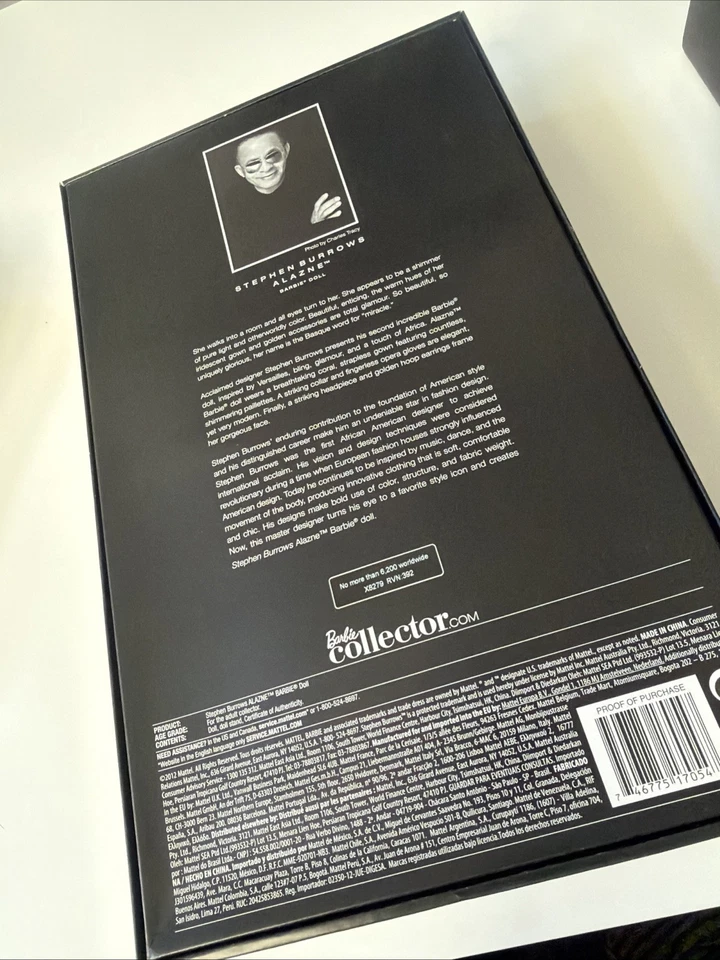 New ~ Barbie Stephen Burrows Alazne Doll Gold Label 2012 Mattel X8279 NRFB - Image 3 of 3