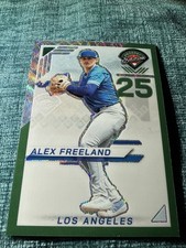 2025 Panini Prospect Edition Alex Freeland Green Wave Prizm Super Short Prnt /75