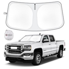 Shinehome Windshield Sun Shade Compatible 2019-2025 2026 Chevy Silverado Gmc