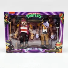 NECA Teenage Mutant Ninja Turtles in Time Pirate Bebop And Rocksteady 7" Figures