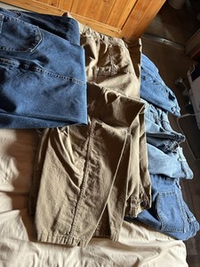 Mix Unisex Baby Mixed Lot Denim Pants & Jeans Blue/Beige Solid Casual