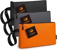 Heavy Duty Small Tool Pouch Bag 3-Pack Multipurpose Storage Pouch with Zipper.