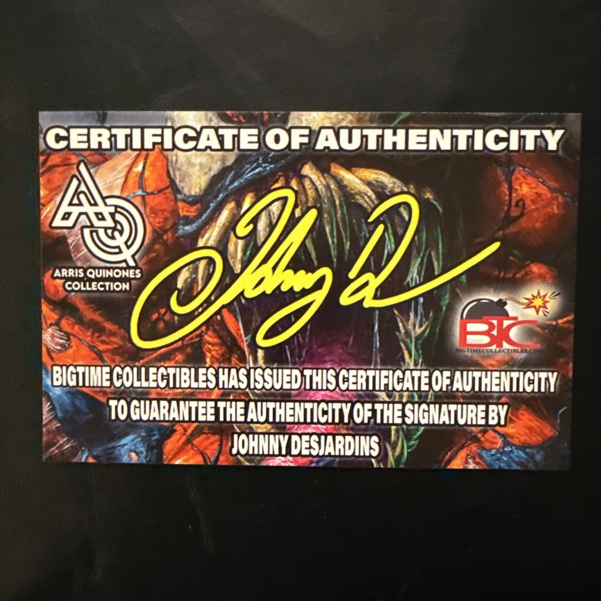 Web of Venom #1 - Johnny Desjardins SIGNED FIRST MARVEL EXCLUSIVE