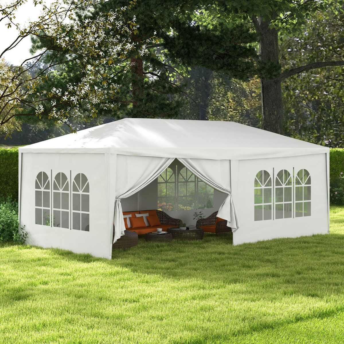 x 3(m) Outdoor Gazebo Canopy Party Tent with Removable Side