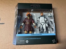 Star Wars Figure TBS The Black Series Plo Koon & Clone Commander Wolffe 2 Pack