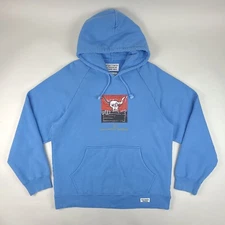 Wacko Maria Hoodie Mens Large Blue Jean Michel Basquiat Guilty Parties Japan