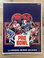 Jan. 23, 1972 NFL Pro Bowl AFC vs. NFC Pro Football Game Program
