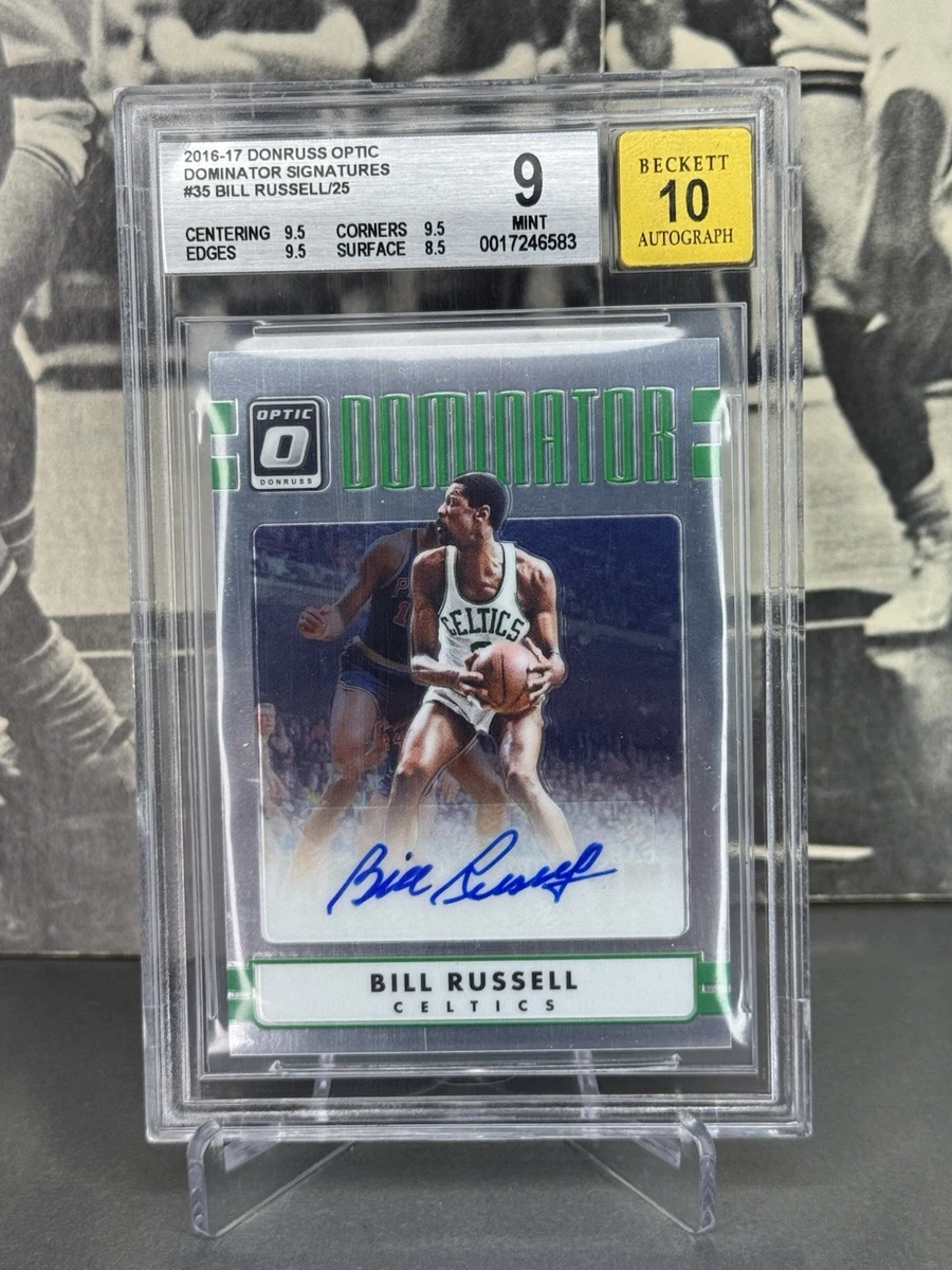 Panini Bill Russell Basketball Autographed Sports Trading Cards