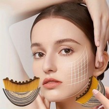 Lymphatic Contour Face Brush Lymphatic Drainage Tool with Ergonomic Wooden Han