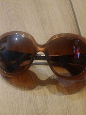 Brown Y2K Roberto Cavalli Oversized Butterfly Sunglasses