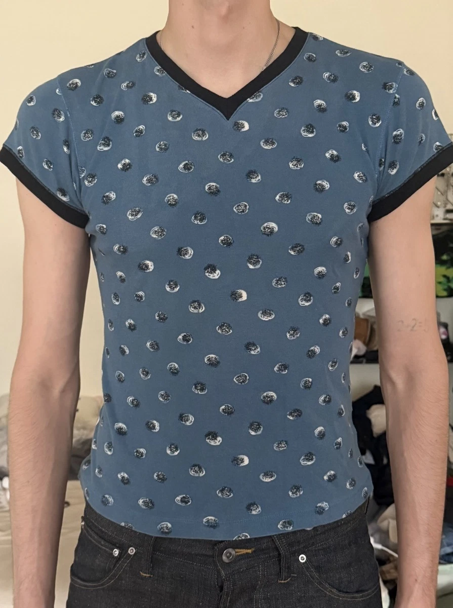 Jean Paul GAULTIER Tシャツ Vネック Jean Paul Gaultier Blue Shirts for Men for sale | eBay