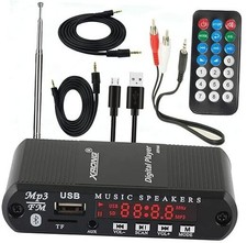 Bluetooth Audio Receiver FM Radio,MP3 Digital Player,LED 4-Digital Display,SD