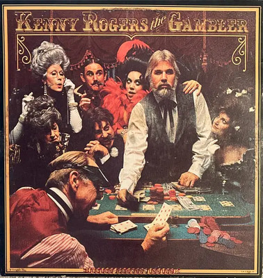Kenny Rogers The Gambler +INSERT United Artists Records Vinyl LP