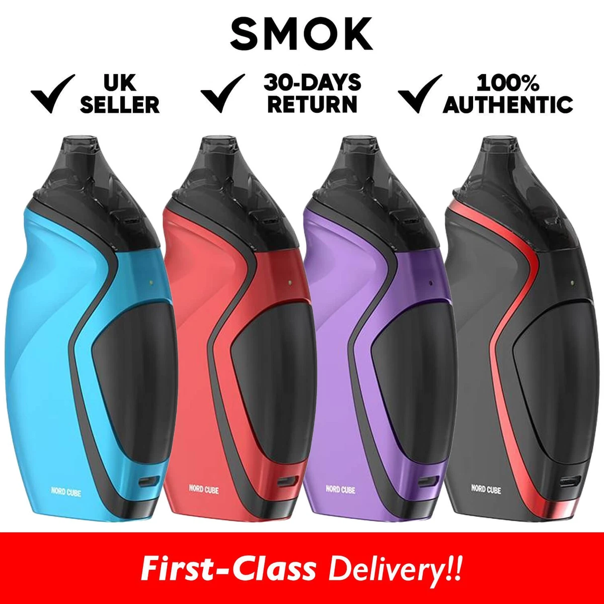 Smok Nord Cube Pod Vape Kit 1800 mAh Battery 2ml | E-Cig