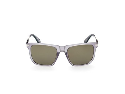 Adidas OR0081 20Q Matte Grey Mirror Square Plastic Sunglasses Frame 53-19-145