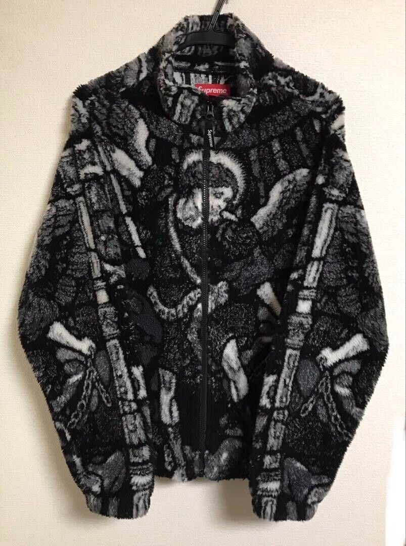 SUPREME Saint Michael Fleece Jacket - Color Black - Size M SUPREME Saint Michael Fleece Jacket - Color Black - Size M