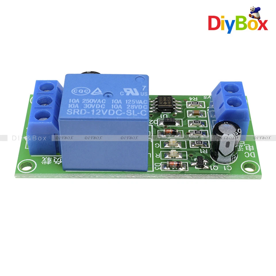 DC 12V NE555 0~60 Seconds Delay Timer Time Switch Adjustable Time Relay Module - Image 4 of 4