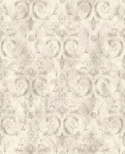 Damask Floral Wallpaper Lilac Purple Silver Abstract Victorian Samples Available Ebay