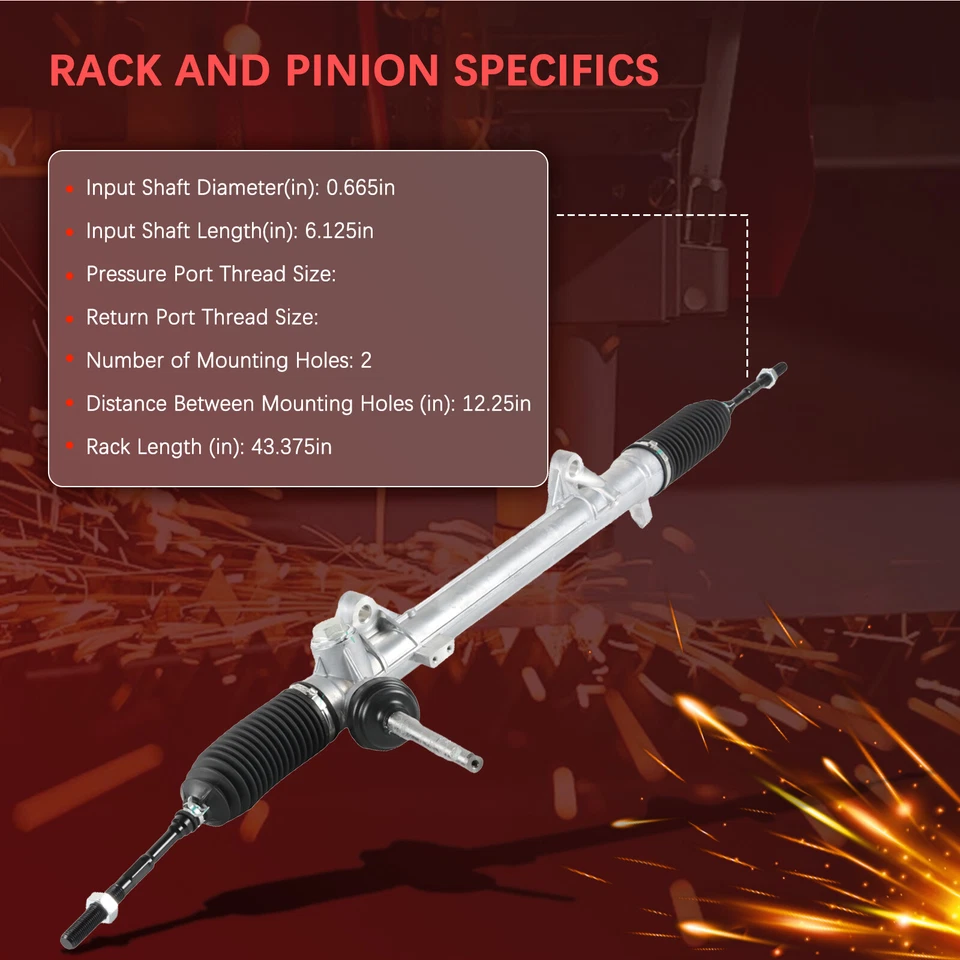 Conjunto de cremallera y piñón de dirección asistida para Nissan Rogue Select 1G-2673 2008-15 Foto 4 de 4