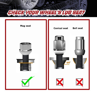 24-Piece Open End Acorn Lug Nuts For Chevy GMC Silverado Sierra 1500 - 14x1.5 Thread, Zinc Coated, Durable Steel
