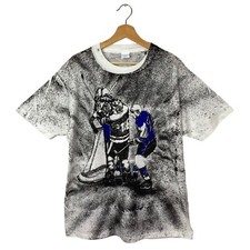 VTG 90s AOP Hockey T-shirt XL All Over Print Splatter NHL Double Sided Single XL