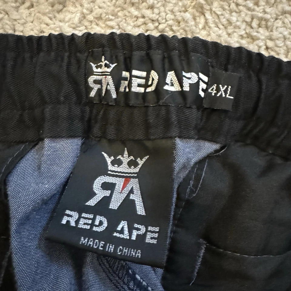 Pantalones activos Red Ape Cargo para hombre 4XL cordón 12” entrepierna negro gris Foto 3 de 4