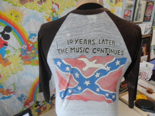 Vintage 80s Lynyrd Skynyrd 1987 Concert Tour Raglan sleeve paper thin T Shirt M - 第 7/9 張圖片