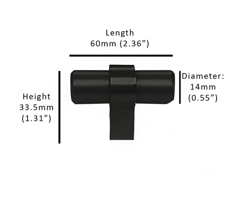 Matte Black Cabinet Handles *Halo Bar Collection* Kitchen Bath Pulls Knob Modern - Picture 12 of 21