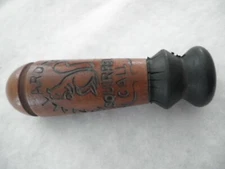 Vintage Mallardtone Wooden Squirrel Call: used   *NOTE rubber end is weathered