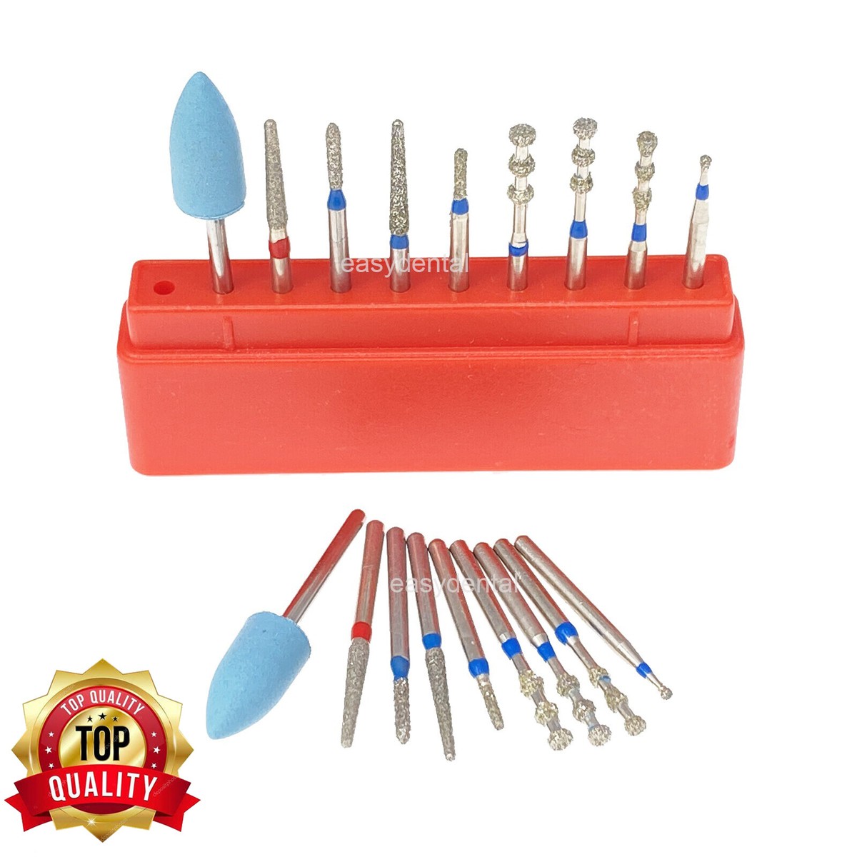 Dental Porcelain Veneer Prep Kit – 9-Piece FG Diamond Bur Set For Lab Use 4 thumbnail image