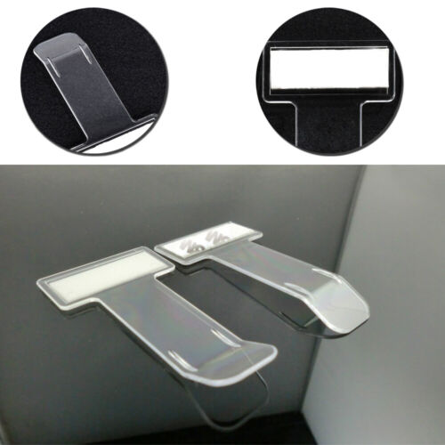 2x Car Vehicle Parking Ticket Permit Card Holder Clip Receipt Sticker Windshield - Picture 7 of 9