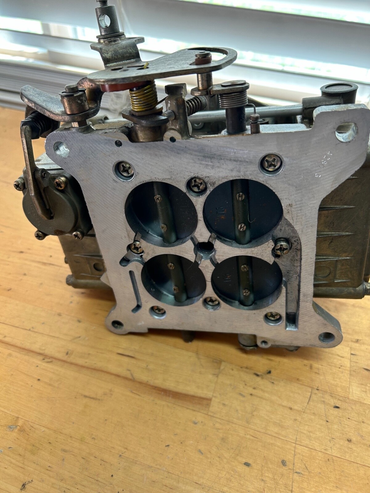 Holley 660 tunnel ram carburetors, enderle linkage, Center Squirters eBay