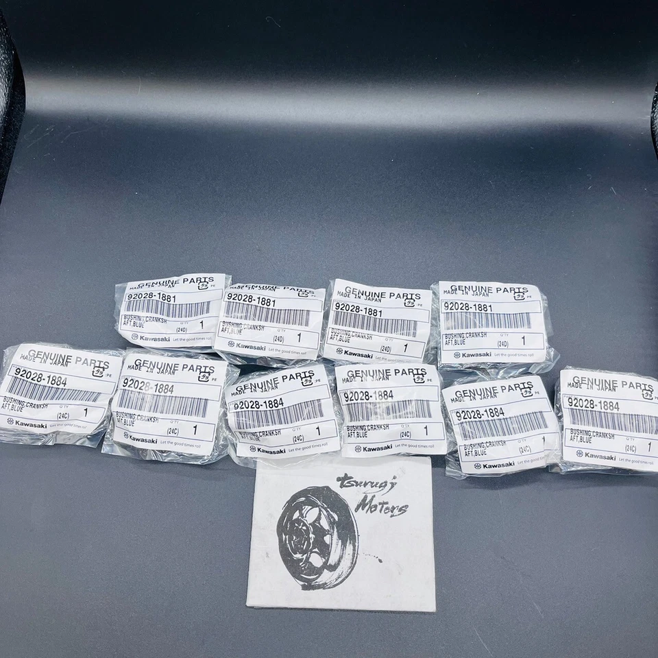 KAWASAKI GENUINO ZX-6R NINJA 98-04 JUEGO DE BUJES DEL CIGÜEÑAL OEM Nuevo Foto 3 de 4