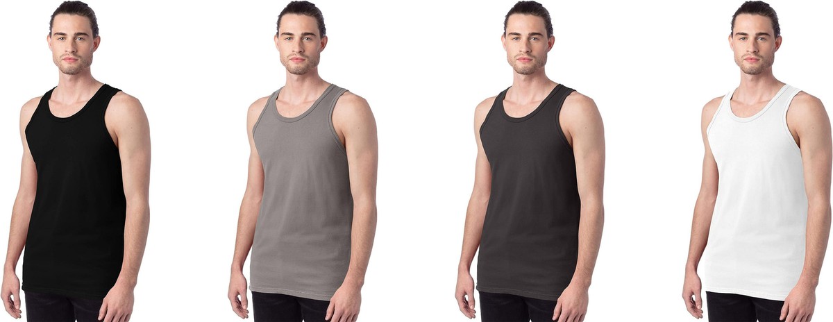 Hanes Originals Men's Garment Dyed Tank Top | eBay