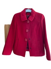 New Bm Brand Red Jacket. Size 12, Stud Buttons, Original Price £40