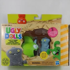 Ugly Dolls Squish & Go Sharwhal 5 Piece 3 Surprise Packs Box rip New b84