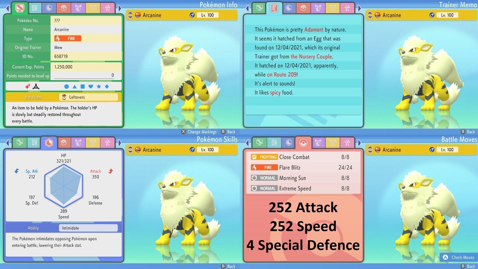 Pokemon Brilliant Diamond and Shining Pearl Alakazam 6IV-EV