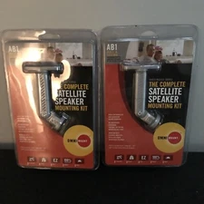 Set of 2, OMNI MOUNT The Complete Satellite Speaker Mounting Kit Wall/Ceiling 