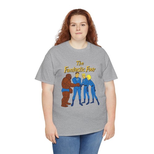 Fantastic Four T-Shirt - Hanna-Barbera 1960s Cartoon - Human Torch, The Thing - Picture 15 of 40